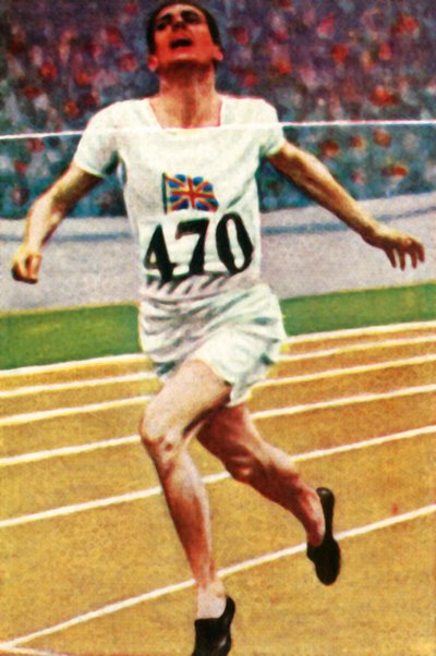 Brittiurheilija Douglas Lowe voitti 800 metrin yleisurheilussa vuonna 1928. tekijältä Unbekannt