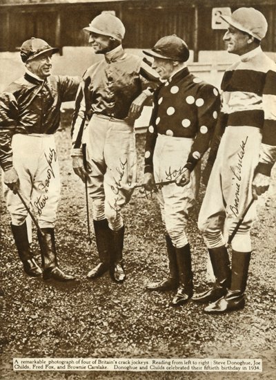 Brittiläiset jockeyt, 1934, 1935. tekijältä Unbekannt