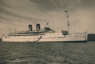 Brittiläinen matkustaja-alus SS Arandora Star of the Blue Star Line, 1936 tekijältä Unbekannt
