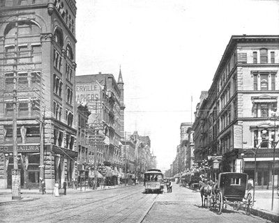 Broadway, Chestnut Streetin pohjoispuolella, St. Louis, Missouri, USA, 1900. tekijältä Unbekannt