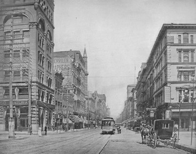 Broadway, Chestnut Streetin pohjoispuolella, St. Louis, vuodelta 1897. tekijältä Unbekannt