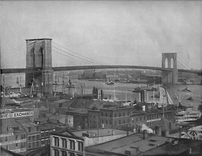 Brooklyn Bridge, New York, 1897. tekijältä Unbekannt