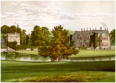 Broughton Castle, Oxfordshire, Lord Sayen ja Selen koti, vuodelta 1880 tekijältä Unbekannt