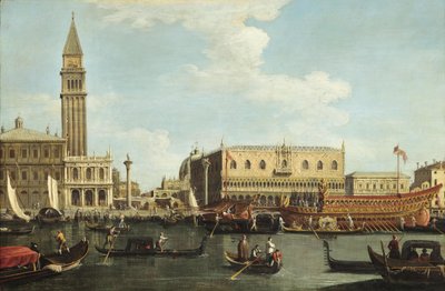 Bucintoro an der Mole Venedig am Auferstehungstagissa tekijältä Unbekannt
