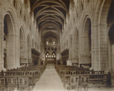 Buckfast Abbey Church, sisustus, 1800-luvun loppu - 1900-luvun alku tekijältä Unbekannt