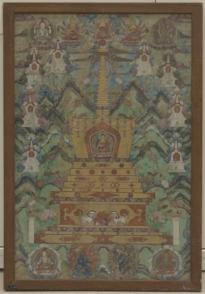 Buddha stupan sisällä, 1500-1600-luku. tekijältä Unbekannt