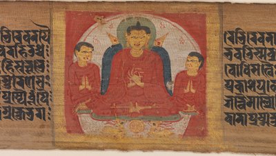Buddha kädet kohotettuina Dharmacakra Mudrassa..., n. 1090. tekijältä Unbekannt