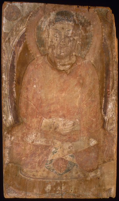 Buddha halolla ja liekehtivällä ruumiilla Mandorla, 6.-7. vuosisata. tekijältä Unbekannt
