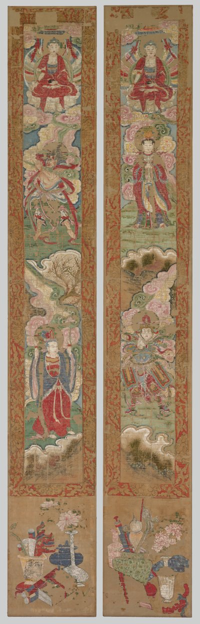 Buddhalainen paneeli, 1300-luku. tekijältä Unbekannt