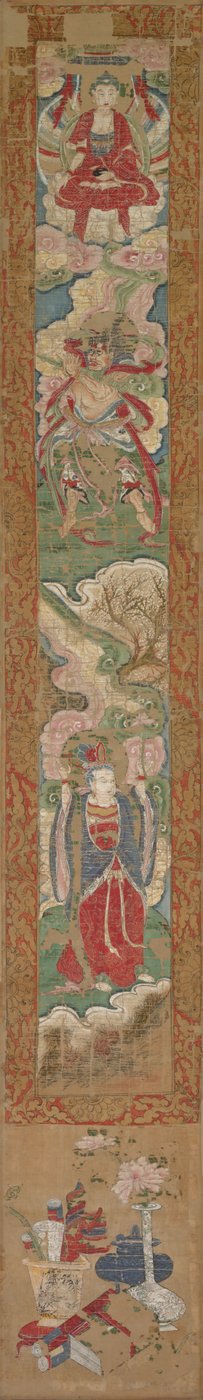 Buddhalainen paneeli, 1300-luku. tekijältä Unbekannt