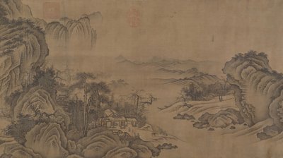 Buddhalaiset temppelit syksyisten vuorten keskellä, 1300-luku. tekijältä Unbekannt