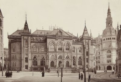 Pörssirakennus Bremenissä. Noin 1900 tekijältä Unbekannt