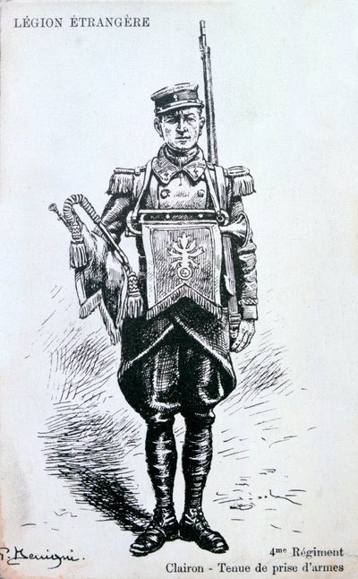 Bugler, Ranskan muukalaislegioonan 4. rykmentti, 1900-luku tekijältä Unbekannt