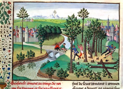 Tien rakentaminen, 1400-luku tekijältä Unbekannt
