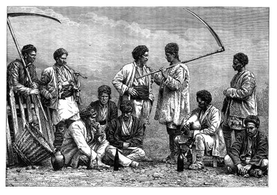 Bulgarian talonpojat, 1890 tekijältä Unbekannt