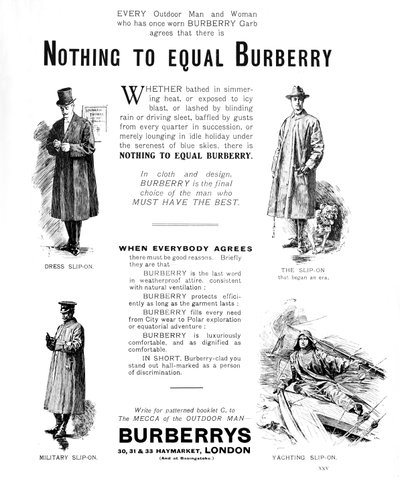 Burberrys, 1909 tekijältä Unbekannt