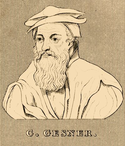 C. Gesner, 1516-1565, 1830 tekijältä Unbekannt