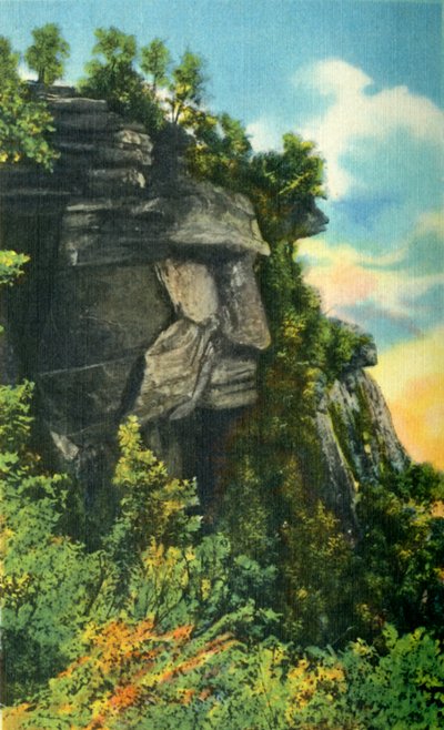 Caesars Head, korkeus 3227 jalkaa, korkein kohta Etelä-Carolinassa, 1942. tekijältä Unbekannt
