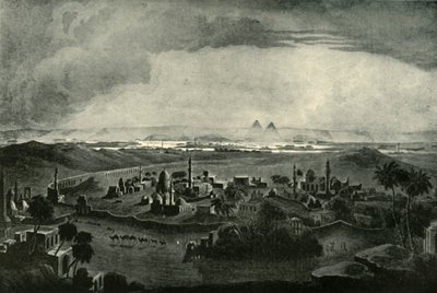 Kairo ja pyramidit, 1800-luvun alku, 1901. tekijältä Unbekannt