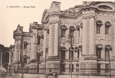 Kalkutta - Bengal Bank, c1900 tekijältä Unbekannt