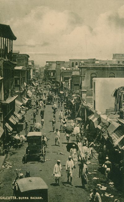 Kalkutta. Burra Bazaar, 1910. tekijältä Unbekannt