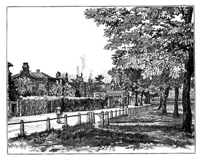 Cambridge Cottage, Kew, Lontoo, 1800-luku tekijältä Unbekannt