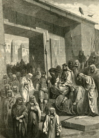 Cambyses ja Psammetichus, 1890. tekijältä Unbekannt