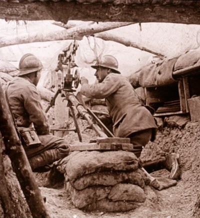 Naamioitu konekivääri, c1914-c1918 tekijältä Unbekannt
