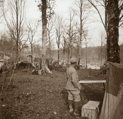 Camp, Genicourt, Pohjois-Ranska, c1914-c1918 tekijältä Unbekannt