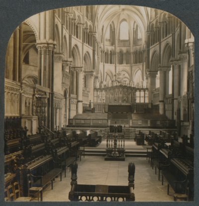 Canterburyn katedraali – sisäkuva, Canterbury, Englanti, vuodelta 1910. tekijältä Unbekannt