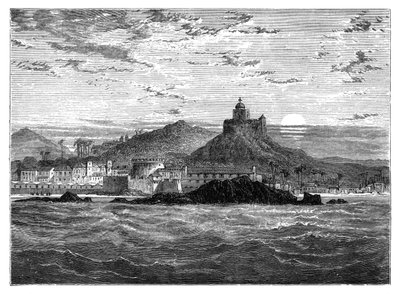 Cape Coast Castle, Gold Coast, Länsi-Afrikka, c1890 tekijältä Unbekannt