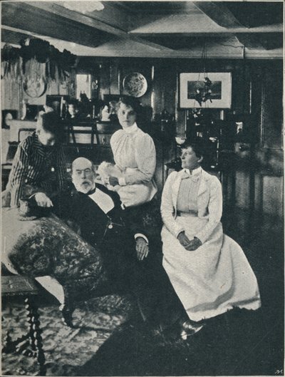 Kapteeni Bourchier, hänen tyttärensä ja tyttärentytär, c1900, 1910 tekijältä Unbekannt