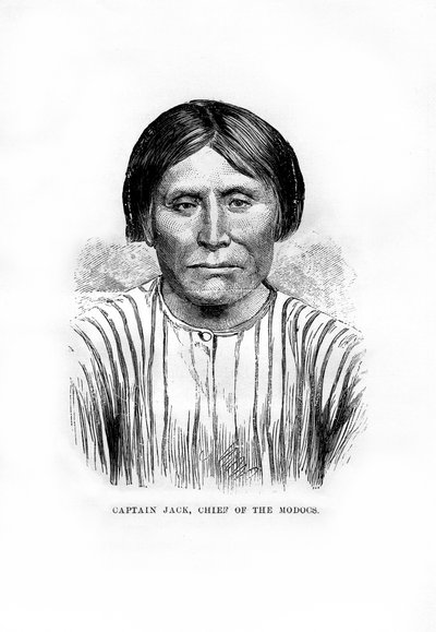 Kapteeni Jack, intiaanien Modoc-heimon päällikkö, 1872 tekijältä Unbekannt