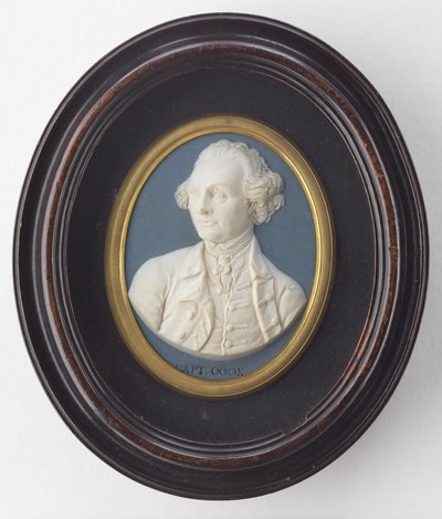 Kapteeni James Cook Wedgwoodin muotokuvamedaljonki, noin 1776 tekijältä Unbekannt