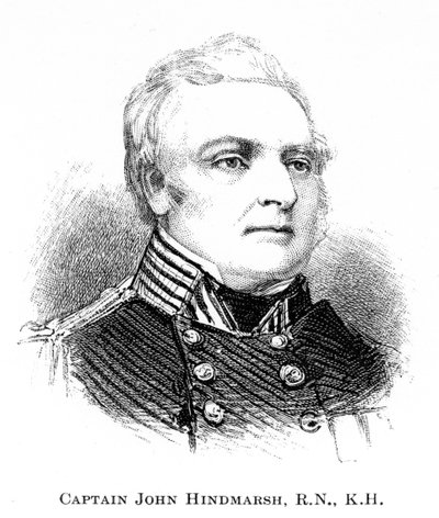 Kapteeni John Hindmarsh, RN, KH, 1886 tekijältä Unbekannt