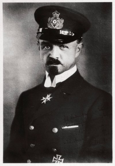 Kapteeni Peter Strasser, saksalainen ilmalaivaston komentaja, ensimmäinen maailmansota, 1916-1918 1933 tekijältä Unbekannt