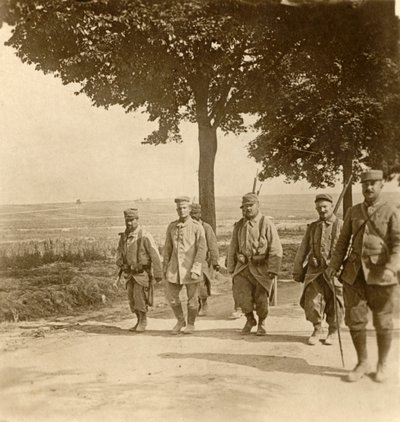 Vangittu saksalainen ampuja, Champagne, Pohjois-Ranska, c1914-c1918 tekijältä Unbekannt
