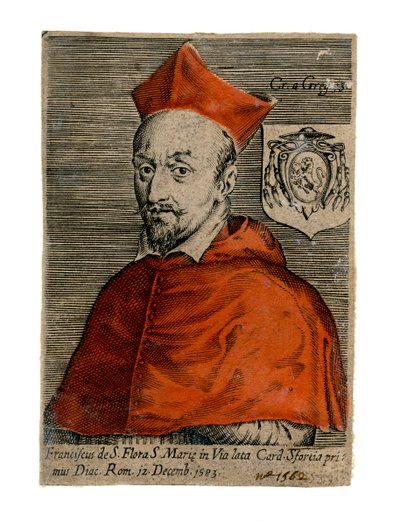 Kardinaali Francesco Sforza, italialainen pappi, 1500-luku tekijältä Unbekannt