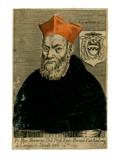 Kardinaali Girolamo Bernerio, italialainen pappi, 1500-luku tekijältä Unbekannt