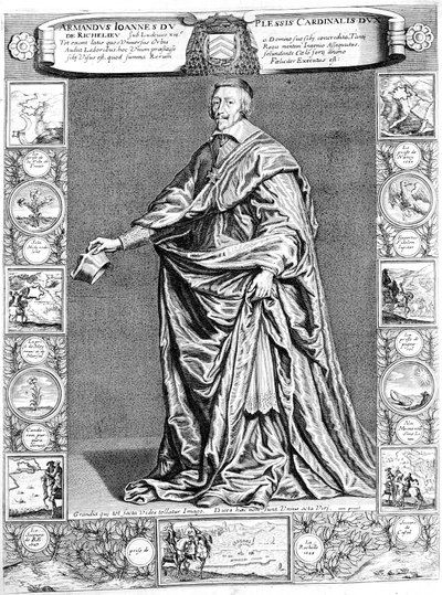 Kardinaali Richelieu, c1637, 1700-luku tekijältä Unbekannt