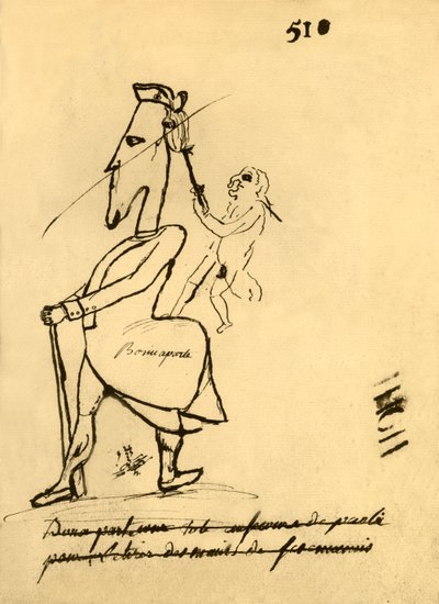 Napoleonin karikatyyri, 1779, 1921. tekijältä Unbekannt