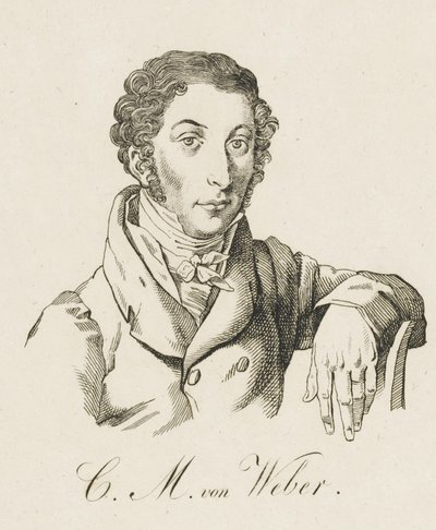 Carl Maria von Weber 1786-1826, vuoden 1821 jälkeen. tekijältä Unbekannt
