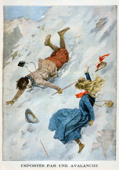 Lumivyöryn kantama, 1901 tekijältä Unbekannt