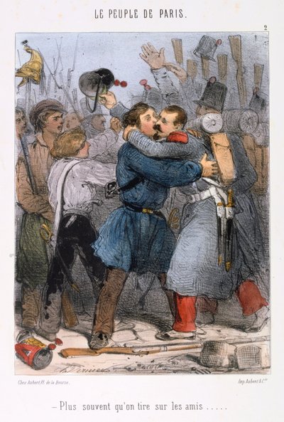 Sarjakuva Pariisin kommuunista, 1870-luku. tekijältä Unbekannt
