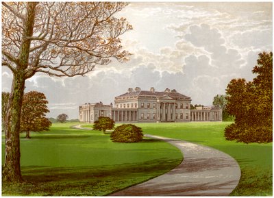 Castle Coole, Enniskillen, Fermanaghin kreivikunta, Belmoren jaarlin koti, vuodelta 1880 tekijältä Unbekannt