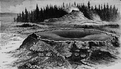 Linnan geysir ja tuliallas, 1873, 1883 tekijältä Unbekannt