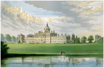 Castle Howard, Yorkshire, Earl of Carlislen koti, vuodelta 1880 tekijältä Unbekannt