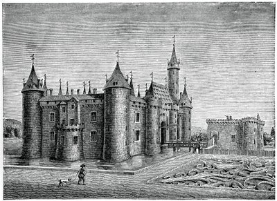 Marcoussisin linna, lähellä Rambouilletia, 1600-luku, 1870 tekijältä Unbekannt