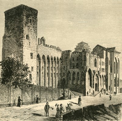 Paavien linna, Avignon, 1890. tekijältä Unbekannt