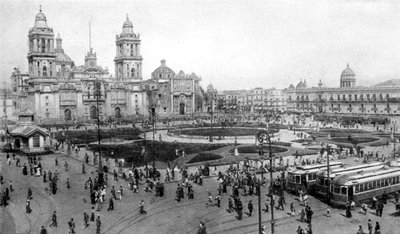 Katedraali ja kansallispalatsi, Mexico City, Meksiko, 1926 tekijältä Unbekannt